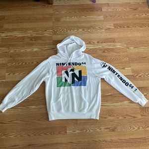 Nintendo 64 hoodie. Large, but runs a little small.